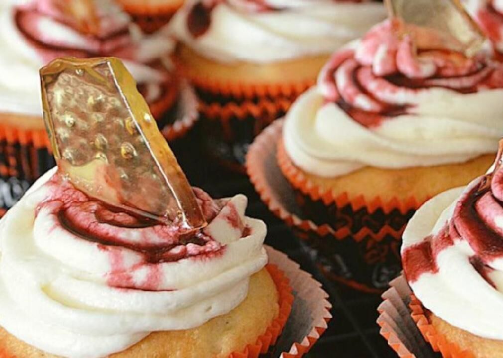 Bloody Broken Glass Cupcakes